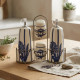 Porcelain Oil Dispenser & Salt Shaker Set - 4 Pcs